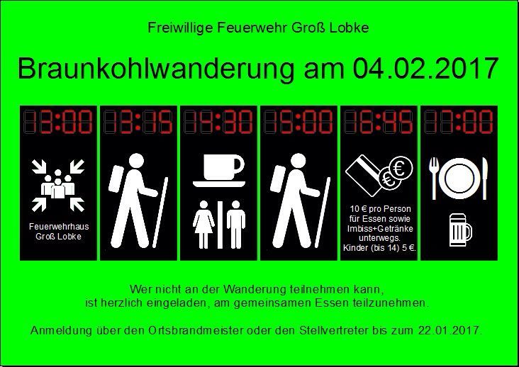 Braunkohlwanderung 2017
