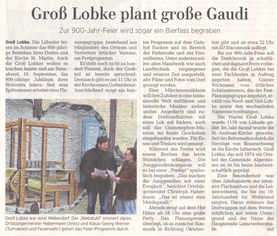 HAZ Dorfjubiläum 11.02.2017