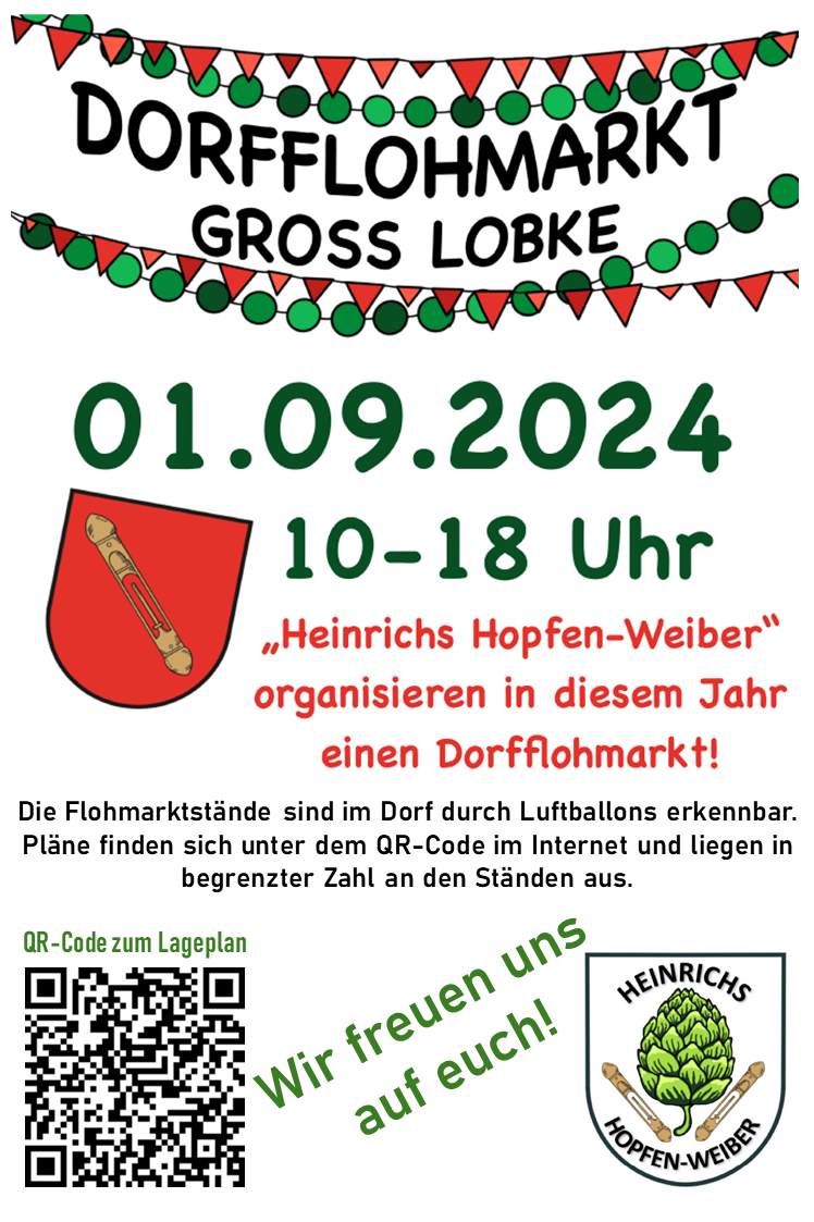 Flyer Dorfflohmarkt 2024