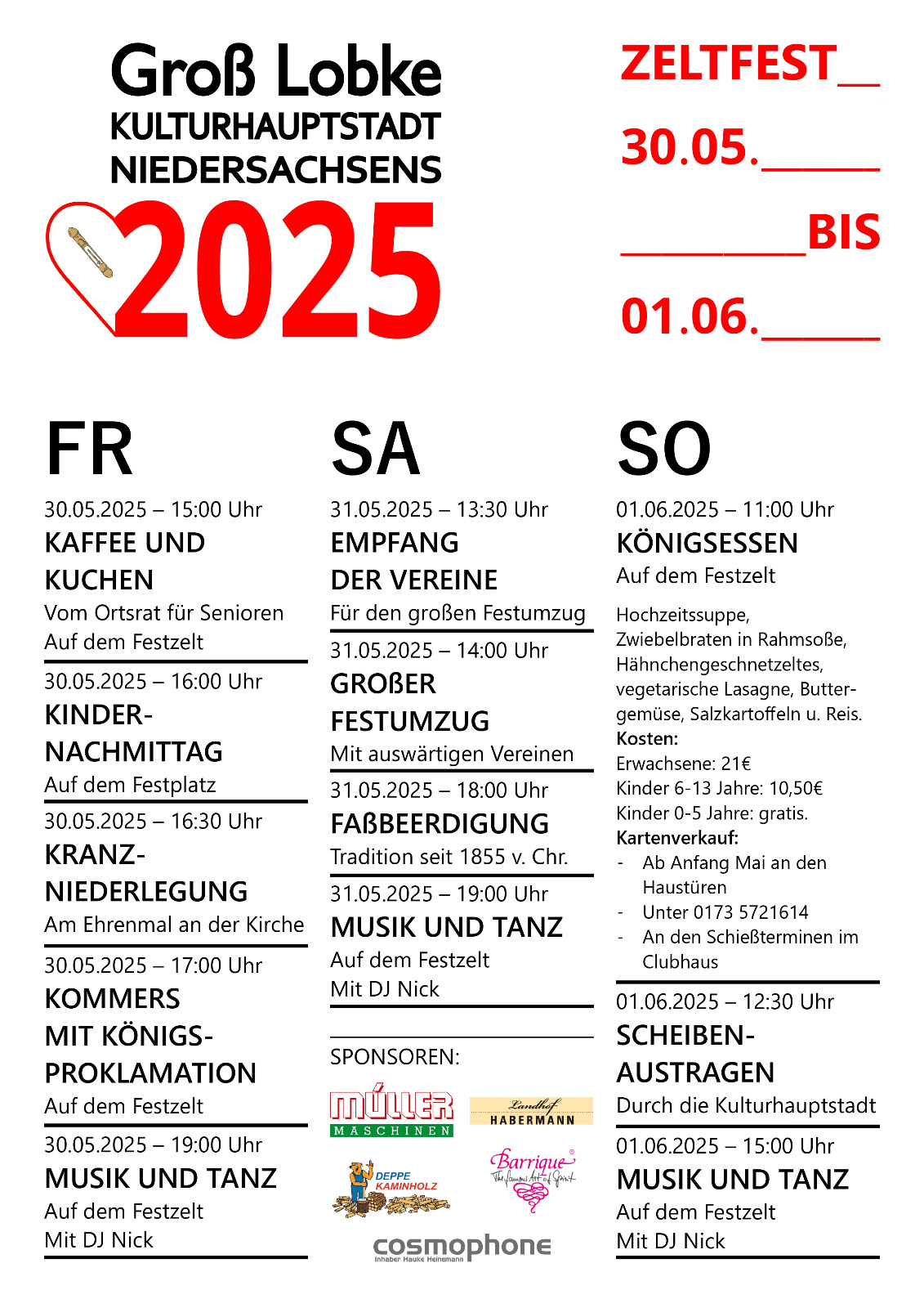 Flyer Zeltfest 2025