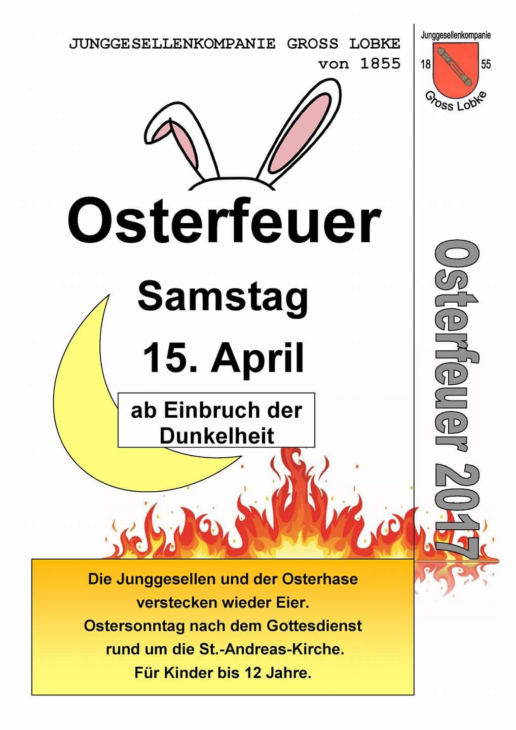 Plakat Osterfeuer 2017