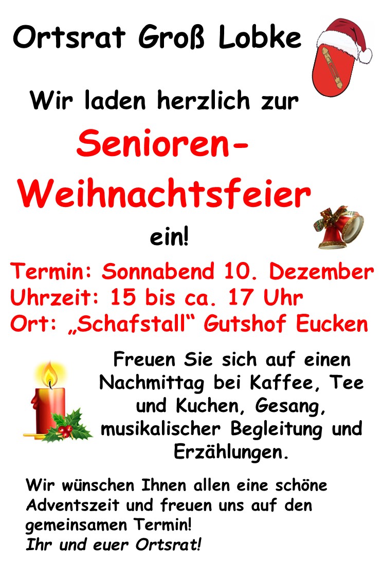 Einladung Seniorenweihnachtsfeier 2022 neu