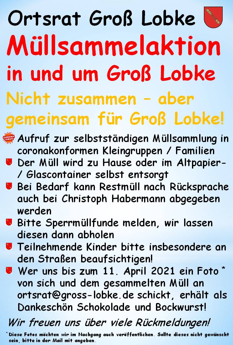Flyer Muellsammelaktion 2021