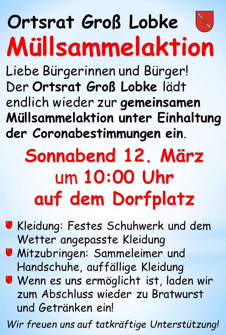 Flyer Müllsammelaktion 2022