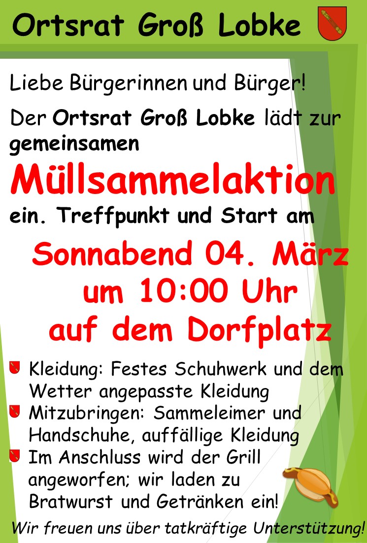 Flyer Müllsammelaktion 2023