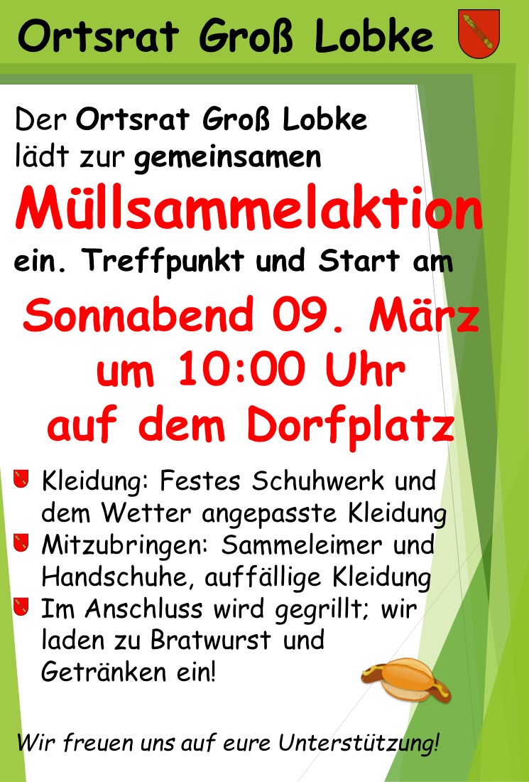 Flyer Müllsammelaktion 2024