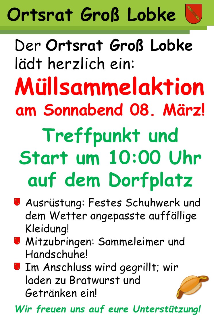 Flyer Müllsammelaktion 2025