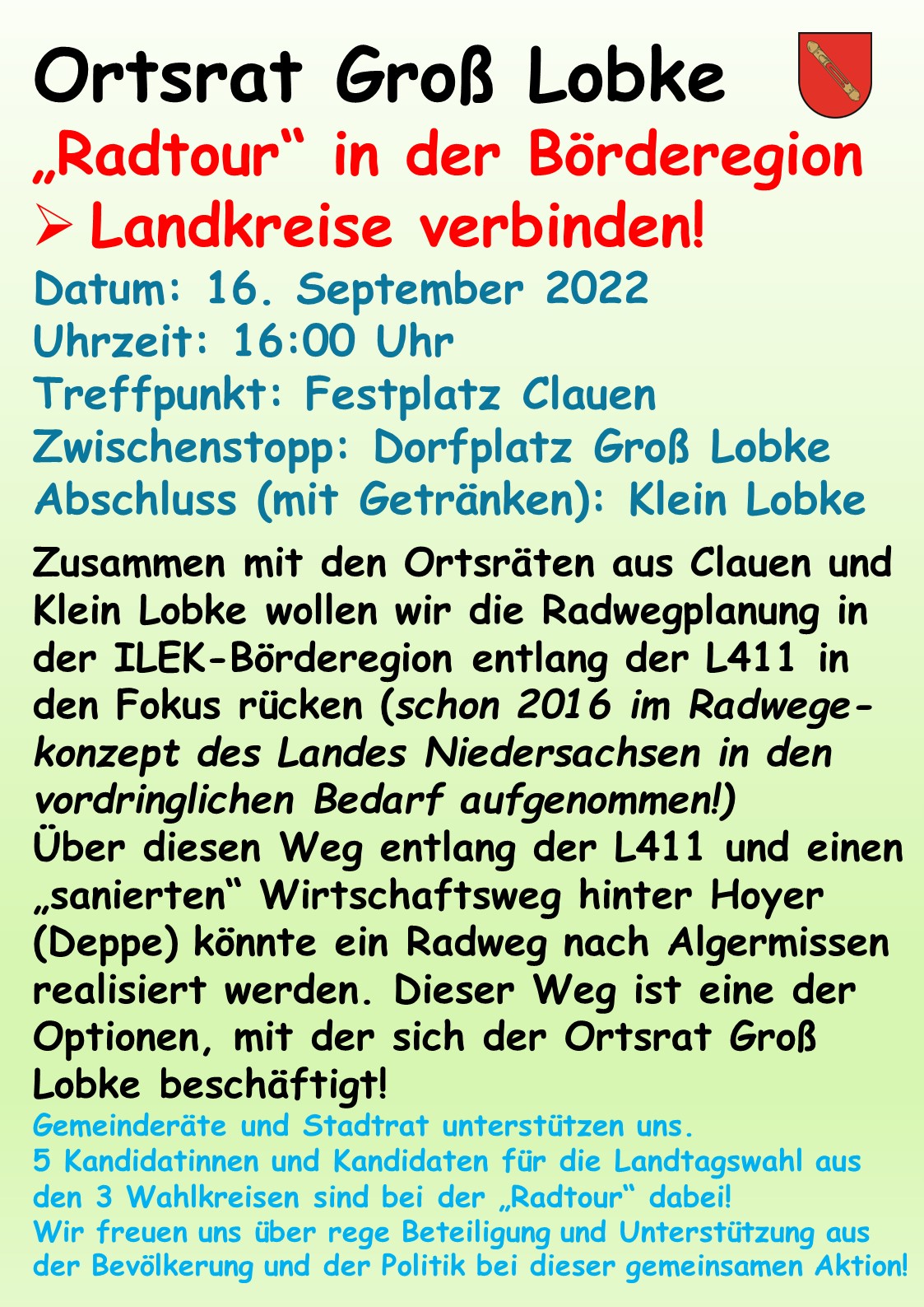 Flyer Radtour 16.09.2022 Stand 03.09.22